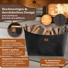 BLACK OAK MONTANA XXL Holzkorb 100L Filzkorb Anthrazit mit Produktbild-Vorschau 6