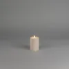 LED Kunststoffkerze sand Außen 1871-970 6h Timer D7 H10cm Produktbild-Vorschau 1