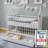 Babybett Beistellbett mit Schublade Hausbett Kinderbett Produktbild-Vorschau 1