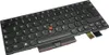 A black laptop keyboard with a red trackpoint is shown on a white background. Produktbild-Vorschau