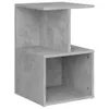 vidaXL Table de nuit gris béton 35x35x55 cm bois composite Voir les images du produit 2