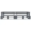 Divano pallet da giardino 2 posti in legno grigio Anteprima dell’immagine prodotto 1