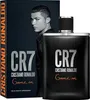 A product shot of Cristiano Ronaldo CR7 Game On Eau de Toilette for men, featuring the product bottle and its packaging. Produktbild-Vorschau