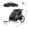 NAVA WALK – Rimorchio per bici e passeggino 2 in 1 per 2 Anteprima dell’immagine prodotto 10