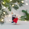 Filcowa zawieszka świąteczna z tańczącymi myszkami - Sass & Podgląd zdjęcia produktu 2