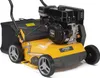 A yellow and black STIGA petrol scarifier is shown against a white background. Produktbild-Vorschau