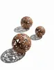 Boule métallique décorative – Feuilles D23cm structure Voir les images du produit 3