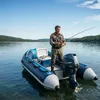 Relaxdays Schlauchboot Set, 4 Personen, 3,20 m, Paddel, Produktbild-Vorschau 6
