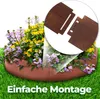 A planter filled with flowers, with a close-up inset showing how two pieces connect. Voir les images du produit