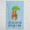 Mr. & Mrs. Panda Wandbild Bär Regenschirm - Blau Pastell - Produktbild-Vorschau 5