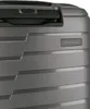 A close-up view of a gray suitcase. Produktbild-Vorschau