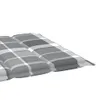 vidaXL Coussin pour bain de soleil Gris Motif à carreaux Voir les images du produit 11