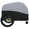 vidaXL Remorque vélo noir et gris 45 kg Fer Voir les images du produit 6