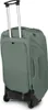 A green rolling suitcase with a silver telescopic handle. Produktbild-Vorschau