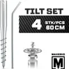 MAXERIO® 60 cm 4er TILT-Set Schraubfundamente Ø 60 x 2; M12 Produktbild-Vorschau 1