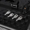 Kosmetikkoffer auf Rollen Aluminium Schwarz Diamond Look Produktbild-Vorschau 6