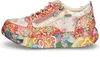 Laura Vita Damen Sneaker floral Leder mit Reißverschluss Produktbild-Vorschau 16
