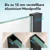 doporro Luxus Duschwand für Dusche Duschabtrennung Produktbild-Vorschau 4