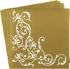 Airlaid Serviette Pomp in Gold-Weiss, 40 x 40 cm, 50 Stück Produktbild-Vorschau 5