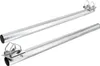 Mast Stahl 80cm mit 2 Zahnschellen für Geländer : 80cm Produktbild-Vorschau 2