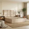 Polsterbett 160x200 cm mit Lattenrost, stabiles Doppelbett Produktbild-Vorschau 1
