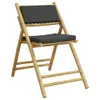 3-tlg. Bistro-Set Klappbar mit Kissen Bambus Produktbild-Vorschau 5
