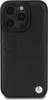 Hülle iPhone 16 Pro BMW Echtleder schwarz Logo Metall Produktbild-Vorschau 2