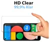 A hand is holding a screen protector over a smartphone. Produktbild-Vorschau