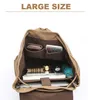 Zaino da trekking vintage in tela, con scomparto per laptop Anteprima dell’immagine prodotto 5