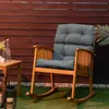 Set di 4 sedie da giardino COSTWAY, con schienale alto e Anteprima dell’immagine prodotto 8