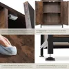 Collage of close-up images highlighting features of a highboard. Produktbild-Vorschau