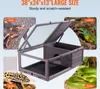 SucceBuy 38x24x13 pollici habitat per tartarughe, Anteprima dell’immagine prodotto 6