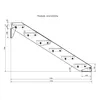 Stahltreppe 6 Stufen bis Höhe 120 cm, Laufbreite : 70 cm Produktbild-Vorschau 5