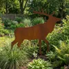 Gartendekoration Hirsch Aus Cortenstahl, Patiniert, Figur Produktbild-Vorschau 5