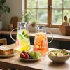 WUWEOT Carafe en verre de 2 litres avec couvercle en acier Voir les images du produit 6