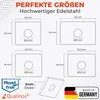 50x Qualinos Klemmplatten für Doppelstabmattenzaun 30x26x3 Produktbild-Vorschau 7