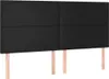 The Living Store LED Kopfteil Schwarz 180x5x118/128 cm Produktbild-Vorschau 3