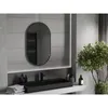 Mexen Loft lustro łazienkowe owalne 90 x 55 cm, rama czarna Podgląd zdjęcia produktu 2