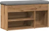 Lavička na topánky Artisan Dub 82x32x45,5 cm Konštrukčné Náhľad obrázku produktu 1