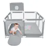 Baby Laufgitter 126*126cm Laufstall Absperrgitter mit 50 Produktbild-Vorschau 2