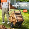 A person is pushing a cart full of firewood. Náhled obrázku produktu