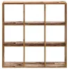 vidaXL Bücherregal Altholz-Optik 102x32x102 cm Produktbild-Vorschau 4
