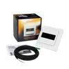 A product shot of a thermostat and its packaging, along with accessories. Anteprima dell’immagine prodotto