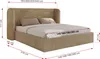 MKS MEBLE Doppelbett Polsterbett EMORA CLASSIC Bett Produktbild-Vorschau 6