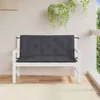 vidaXL Gartenbank-Auflagen 2 Stk. Melange Anthrazit Produktbild-Vorschau 3