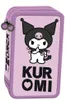 Astuccio scolastico a tre scomparti con accessori Kuromi Anteprima dell’immagine prodotto 2