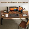 Bureau HOMCOM pour ordinateur, au design industriel, avec Voir les images du produit 4