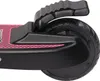 A close-up view of the rear wheel and deck of a pink and black electric scooter. Anteprima dell’immagine prodotto