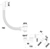 Bruckner Wannengarnitur, L-785m, DN 40/50, ABS / Chrom Produktbild-Vorschau 4