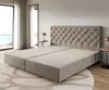 DELIFE Boxspringgestell Dream-Great Mikrofaser Beige Produktbild-Vorschau 1